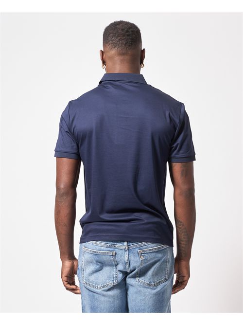 Polo Richmond X en coton avec logo brodé RICHMOND X | UMP25333PODARK SAPPHIRE